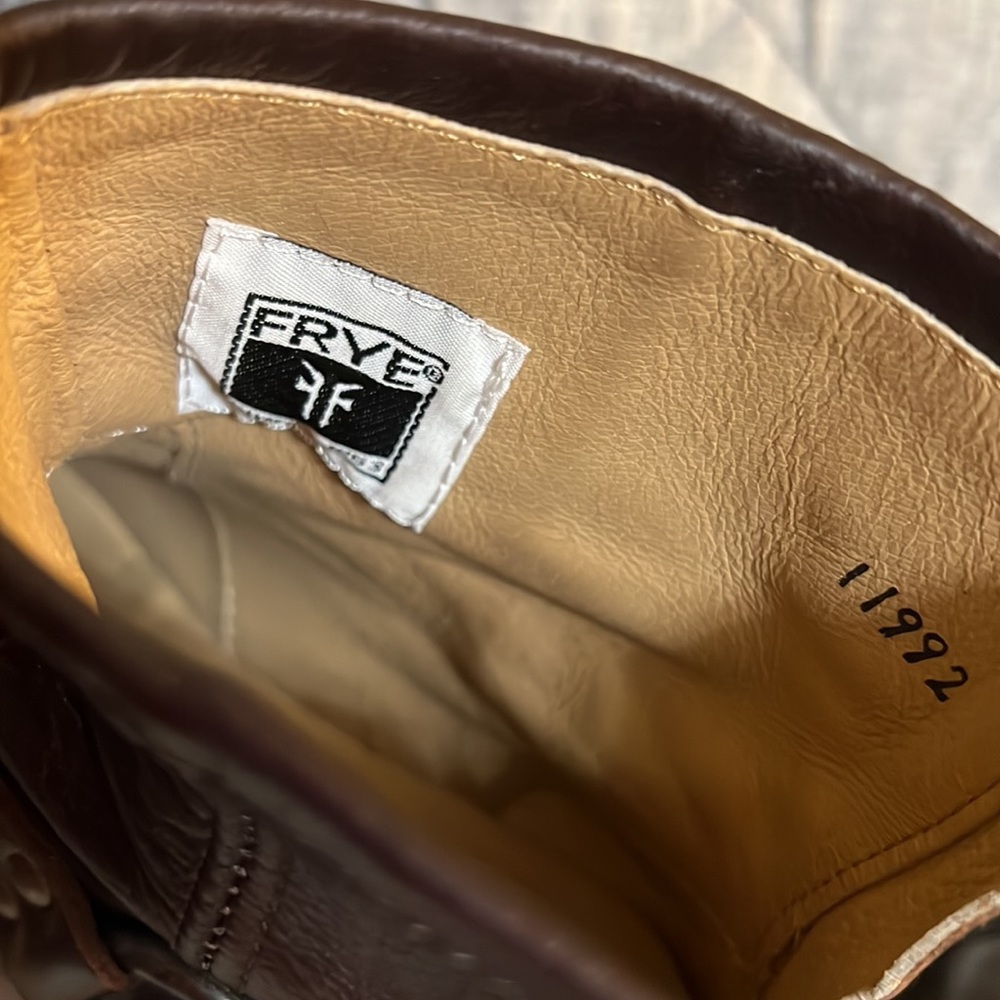 Frye Phillip Harness ankle boot dark brown - Picture 9 of 11